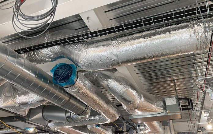 Insulated ductwork and mechanical services installation  -  The Catalyst