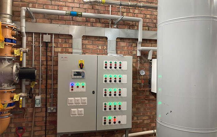 Plant room control panel and BMS interface  -  Gosforth Academy