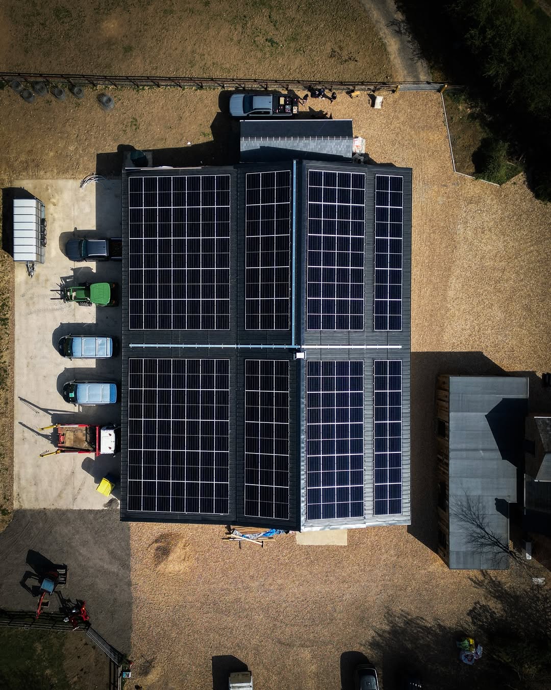 Solar PV Installation, Equestrian Farm, Rural Lancashire