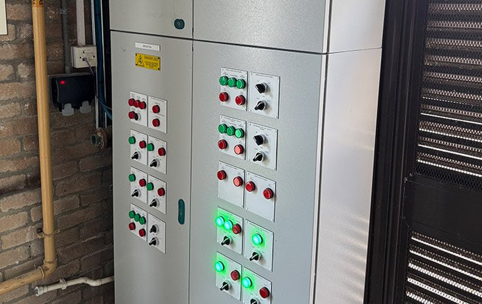 New plantroom control panel with BMS interface